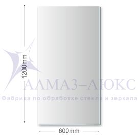 Зеркало прямоугольное  со шлифованной кромкой 8с-А/046 в Минске и Беларуси