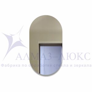 Зеркало А-045 с фигурной шлифованной кромкой (900*500 мм)