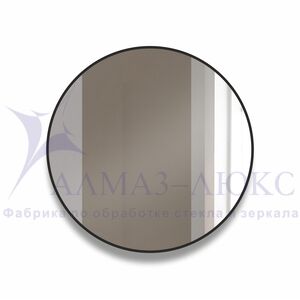 Зеркало Д-031 (d80 см) с чёрной окантовкой (УФ-печать)