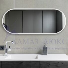 Зеркало Д-052 (100*40 см) с белой окантовкой (УФ-печать) в Минске и Беларуси