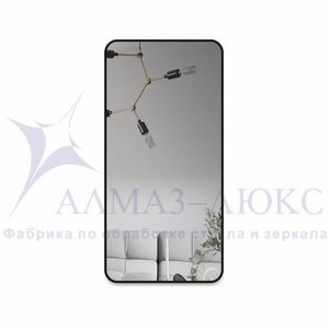Зеркало Д-024 (100*50 см) с чёрной окантовкой (УФ - печать) 