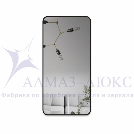 Зеркало Д-024 (100*50 см) с чёрной окантовкой (УФ - печать)  в Минске и Беларуси