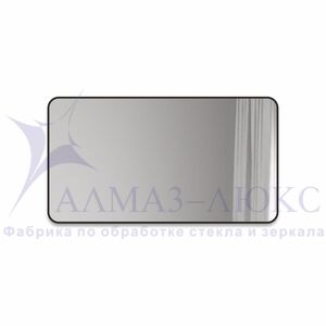 Зеркало Д-025 (110*60 см) с чёрной окантовкой (УФ-печать)