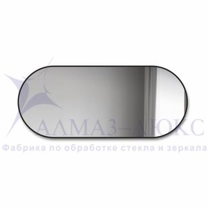 Зеркало Д-026 (120*50 см) с чёрной окантовкой (УФ-печать)
