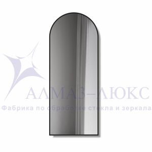Зеркало Д-027 (120*40 см) с чёрной окантовкой (УФ-печать)