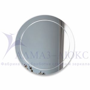 Зеркало с гравировкой Г-060 ( d 600 мм)