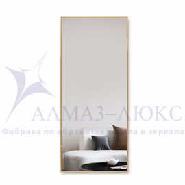 Зеркало М-436 (1400*600 мм) в алюминиевой раме/ латунь в Минске и Беларуси