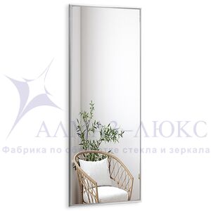 Зеркало прямоугольное в алюминиевой раме M-406 (150х60)