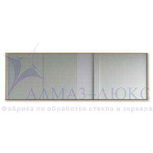 Зеркало прямоугольное в алюминиевой раме M-408 (150х60)