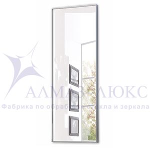 Зеркало прямоугольное в алюминиевой раме M-410 (150х50)