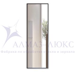 Зеркало прямоугольное в алюминиевой раме M-413 (150х50)