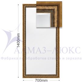Зеркало в багетной раме М-084 (140х70) в Минске и Беларуси