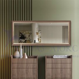 Зеркало в пластиковой багетной раме М-459 (130х55 см)  в Минске и Беларуси