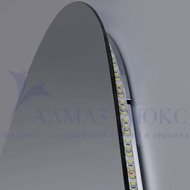 Зеркало с фоновой подсветкой и сенсорной кнопкой  Seoul 8050s-4 (80х50см) - нейтральный свет в Минске и Беларуси