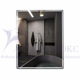 Зеркало с фронтально-фоновой подсветкой, c сенсорной кнопкой Darwin 80100s-4 (80*100 см) - нейтральный свет в Минске и Беларуси