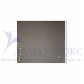 Зеркало с фоново-фронтальной подсветкой и сенсорной кнопкой Dublin 8070s-4 (80х70 см) - нейтральный свет в Минске и Беларуси