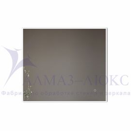 Зеркало с фоново-фронтальной подсветкой и сенсорной кнопкой Dublin 9080s-4 (90х80 см) - нейтральный свет в Минске и Беларуси