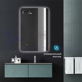 Зеркало с подсветкой, с сенсорной кнопкой  Hanoi 10060s-6 (100х60 см) - холодный свет в Минске и Беларуси