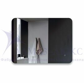 Зеркало с фоновой подсветкой, с сенсорной кнопкой Hanoi 8060s-6 (80х60 см) - холодный свет в Минске и Беларуси