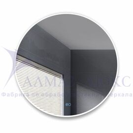 Зеркало с фронтально-фоновой подсветкой, сенсорной кнопкой и подогревом Oslo 90sh-6 (D 90 см) – холодный свет. в Минске и Беларуси