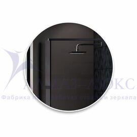 Зеркало с фоновой подсветкой, торцевым датчиком движения и белой УФ-окантовкой Tokyo white 70d2-6 (d 70 см)-холодный свет в Минске и Беларуси