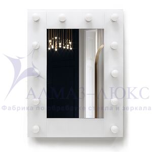 Зеркало с подсветкой гримёрное ЗП-119-1 (80х60)